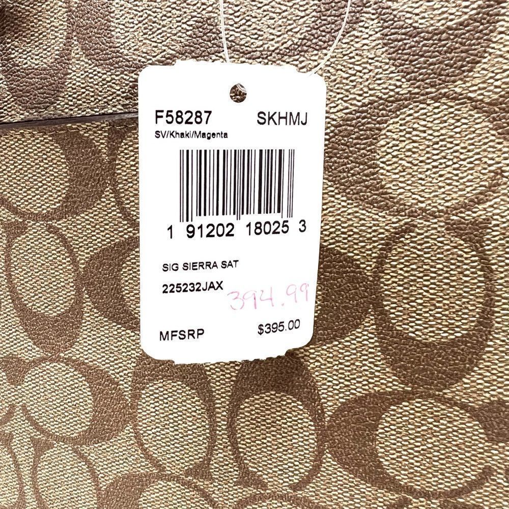 🎁🎉SALE! NWT! Coach SIERRA Satchel Handbag Large Msrp:$395.00 - Picture 9 of 9